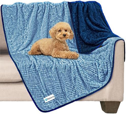 PetAmi Waterproof Dog Blanket, Leakproof Puppy Blanket, 40x60 Navy Blue by PetAmi