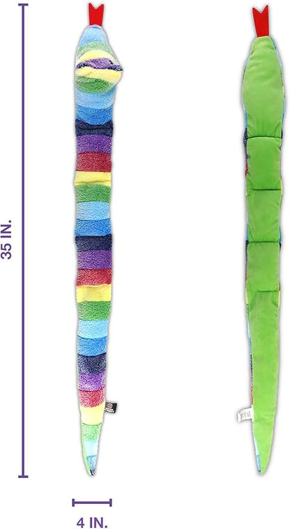 Bow Wow Pet Squeaky Snake Dog Toy - Tug, Fetch & Teasing Toy - 35 Inches