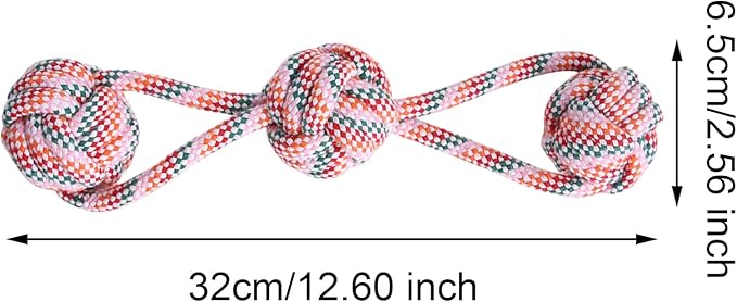 Dog Rope Toy – Interactive Chewing & Tug Toy | Puppy Teething Rope for Teeth Cleaning, Boredom Relief, Play, Training, Indoor, Home, Travel, Outdoor, Exercise, Fun & Pet Enrichment