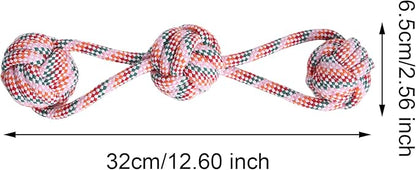 Dog Rope Toy – Interactive Chewing & Tug Toy | Puppy Teething Rope for Teeth Cleaning, Boredom Relief, Play, Training, Indoor, Home, Travel, Outdoor, Exercise, Fun & Pet Enrichment