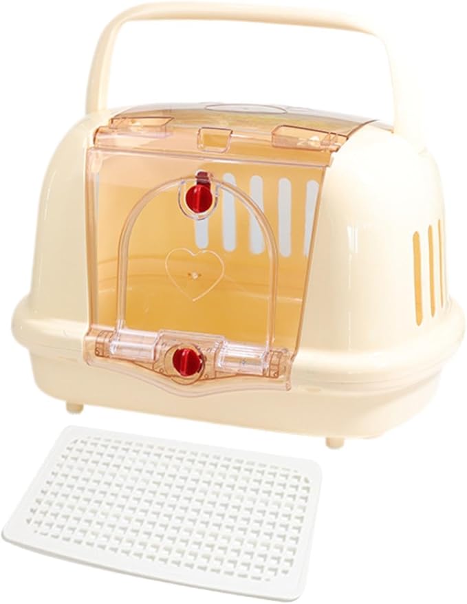 Dog Chenil Animal Carrier Transporter, Beige