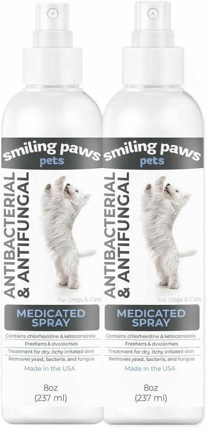 Smiling Paws Pets Advanced Spray for Cats & Dogs Spray 8oz 2 Pack
