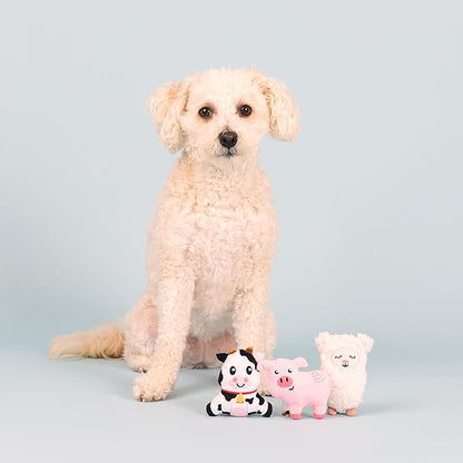 Fringe Studio Plush Dog Toy Set, Needle in The Haystack, Small 3 Piece Set, Pet Shop Collection (662054)