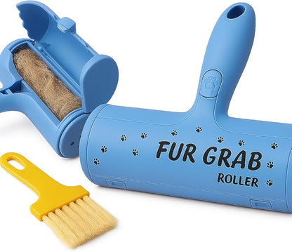 Reusable Pet Hair Remover Roller – Dog & Cat Hair Lint Remover for Furniture, Couch, Carpet, Car & Clothes – No Adhesives – Eco-Friendly- No Tape or Refills