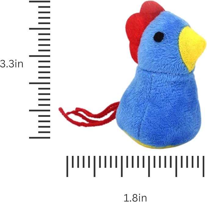 Catnip Cat Toy, 6 Pack Chicken Bird Interactive Chew Kicker Toys, cat Toys for Indoor Cats, Boredom Relief Kitten Exercise, Soft Durable for All Breed