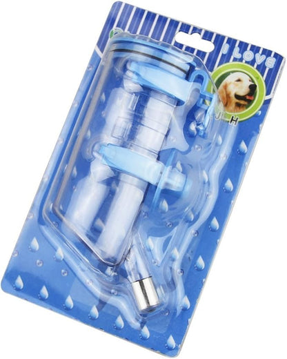 BXT Automatic Pet Water Bottle for Dogs Cats Rabbits Ferrets, 13.5 oz Capacity Rear-Filling Water Feeder Hanging No-Drip Water Drinking Holder- Keep Your Pet Hydrated (Blue)