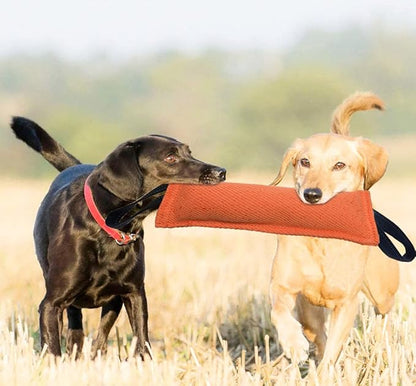 Clysrou Dog Tug Toy Tough Jute Bite Pillow Lasting Training Equipment Puppy to Large Dogs Interactive