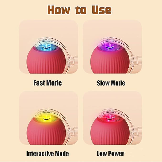 2PC Interactive Dog and Cat Ball Toy - Electric Rolling Toy with 360 Automatic Movement for Pets (Green+Green)