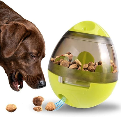 Interactive Dog Treat Toy Adjustable Treat Dispensing Ball Food Dispenser Tough Slow Feeder Puppy Enrichment Training Toy Pet Interactive Chase Toys for Small Medium Dogs Gift for Pets (Green)