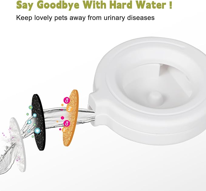 RIZZARI Automatic Dog Water Dispenser: Spill-Resistant 9L Black Gravity Feeder-Removes Odors -Softens Water - Supports Elderly Dogs’ Spine Health - Includes 2 Extra Filters & 2 Bottle Caps