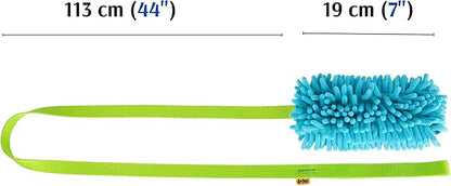 Dingo Waldemar Rutkowski Shaggy Nubby Plush tug Toy for Dogs, Training and Agility, Chasing Games and tug of war, Long Handle Assorted Color 15577