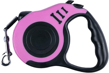 Retractable Dog Leash 16ft, Tangle-Free Expandable Leash for Medium Dogs Up to 33lbs, Easy-Adjust Lock & Anti-Slip Handle for Safe Walks