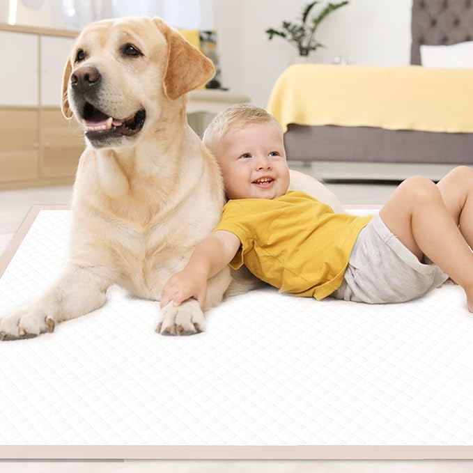 Puppy Pads Extra Large 36" × 36" - 45 Count Dog Pads Pink, XXL Pee Pads for Pets｜Disposable Dog Training Pads, Super Absorbent & Leak-Proof & Quick Drying Potty Pads