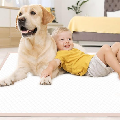 Puppy Pads Extra Large 36" × 36" - 45 Count Dog Pads Pink, XXL Pee Pads for Pets｜Disposable Dog Training Pads, Super Absorbent & Leak-Proof & Quick Drying Potty Pads