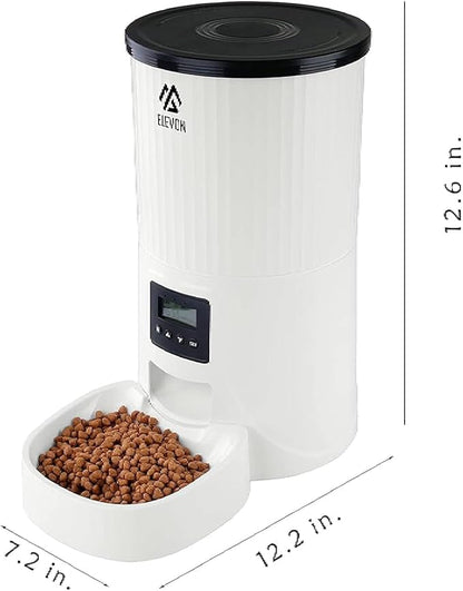 Elevon 4L Automatic Cat Feeder – Programmable Dog & Pet Food Dispenser with 10s Voice Recorder, Portion Control, Desiccant Bag, Auto Pet Feeder for Cats and Dogs
