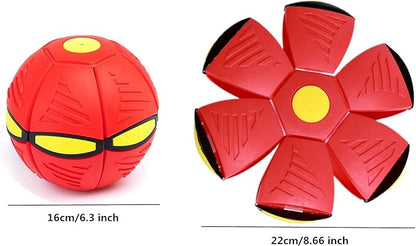 alfyng 2 Pack Flying Saucer Ball for Dogs, Pet Flying Discs Toys, Interactive Dog Disc Saucer Ball Toy, Dogs Games Toys for Medium Large Dogs Pet and Kids Outdoor Sports Exercise No Light