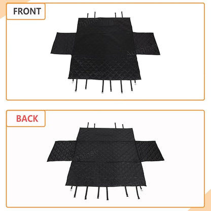 Aunginsy Dog Car Seat Cover for Pets Compatible with Toyota FJ Cruiser 2007-2021 Accessories, Backseat Pet Cover Protector, Second-Row Seat Waterproof Scratch Proof Nonslip Dog Hammock with Side Flap