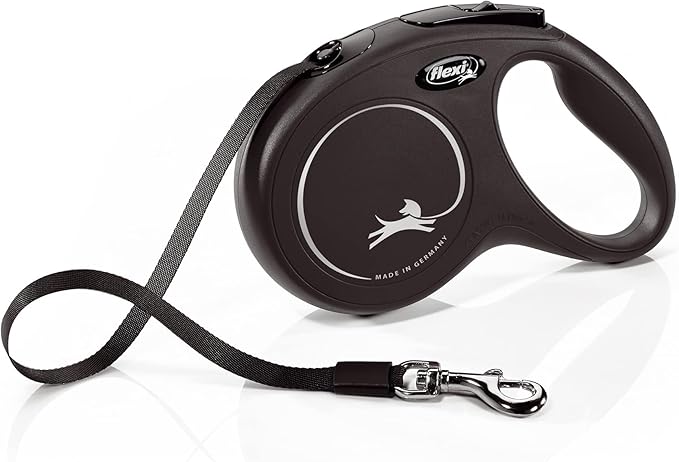 Automatic Leash Flexi New Classic M 5 M Black Tape