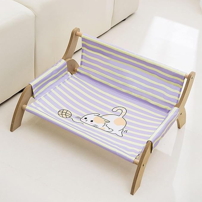 Cat Lounger, Cat Wall Hammock, Cats Sleeping Cat's Supplies, Elevated Bed, Detachable & Breathable Easy for Soothing Rest Multi Cats Households Indoor Living Room Bedroom Balcony