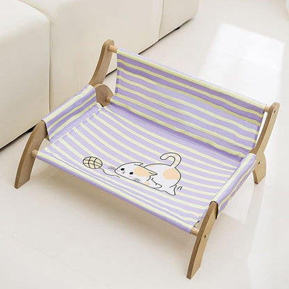 Cat Lounger, Cat Wall Hammock, Cats Sleeping Cat's Supplies, Elevated Bed, Detachable & Breathable Easy for Soothing Rest Multi Cats Households Indoor Living Room Bedroom Balcony
