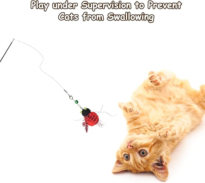 ORSDA Cat Wand Toy, Kitten Toy for Indoor Cat