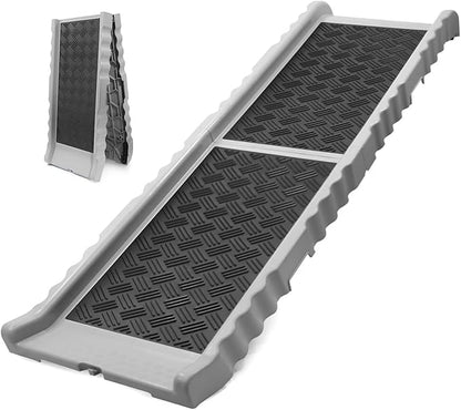 PawStep 50893 Pet Ramp with Soft Traction – Lightweight Portable Dog & Cat Ramp for Beds, Couches, Cars & SUVs, Non-Slip Surface for Senior & Small Pets