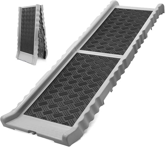 PawStep 50893 Pet Ramp with Soft Traction – Lightweight Portable Dog & Cat Ramp for Beds, Couches, Cars & SUVs, Non-Slip Surface for Senior & Small Pets