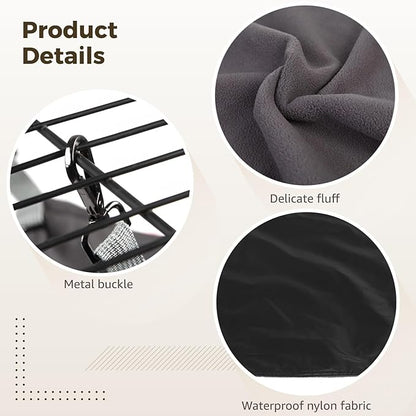 Varku Cat Hammock for Cage, Large Cozy Pet Bed, 22 x 16.5 in, Soft Plush, Adjustable Straps, Easy to Clean, Space-Saving Cat Bed for Kittens, Cats, Ferrets