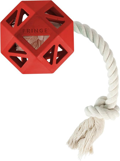 Fringe Studio Pull My Way RED Rubber Dog Toy, Pet Shop Collection (518031)