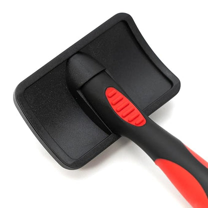 Jeffers Soft Pin Universal Slicker Brush for Dogs & Cats, Grooming Brush for Sensitive Skin, Remove Mats, Loose Fur, & Dead Hair, Tangle Detangler, Safe Grooming Tool - Small 3" x 2"M