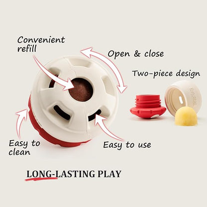 Natural Rubber Long Lasting Interactive Dog Toys to Keep Them Busy, Freeze Enrichment Toys for Medium and Large Dogs - Lifetime Replacement - Frozen Puzzle Treat Dispensing Dog Toys