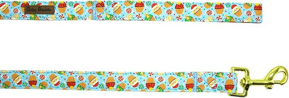 Dog Leash, Christmas Holiday Santa Claus Print Boy/Girl Durable Strong Winter Dog Leashes Heavy Duty Comfortable Padded Pet Leash for Small Medium Large Dogs