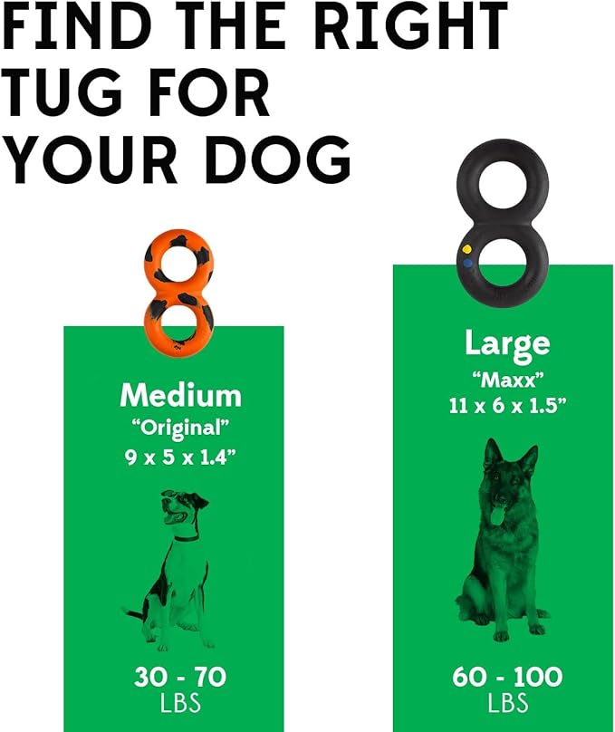 Goughnuts — Dog Toys for Aggressive Chewers | Virtually Indestructible Pull Toy for Breeds Such as Pit Bulls and German Shepherds | Heavy Duty Tug Dog Toy | Medium | Yellow