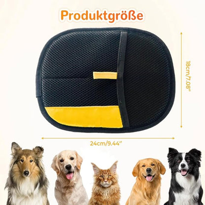 Pet Hair Removal Gloves, 2025 New Efficient Grooming Gloves for Pet Hair, Upgrade Cat Grooming Gloves for Cats and Dogs, Pet Hair Remover Glove for Couch, Furniture, Carpet and Car Seat (2Pcs Black)