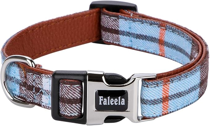 Faleela Soft &Comfy Bowtie Dog Collar,Detachable and Adjustable Bow Tie Collar,for Small Medium Large Pet (M, Blue)
