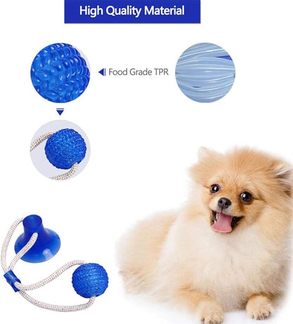 Multifunction Pet Molar Bite Toy Cleaning Teeth Safe Elasticity Soft for Dog Puppy Dog Rope Toys