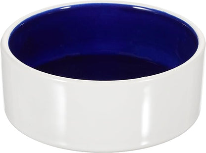 Trixie Ceramic Bowl,Cream/Blue,0.35 l/ø 12 cm