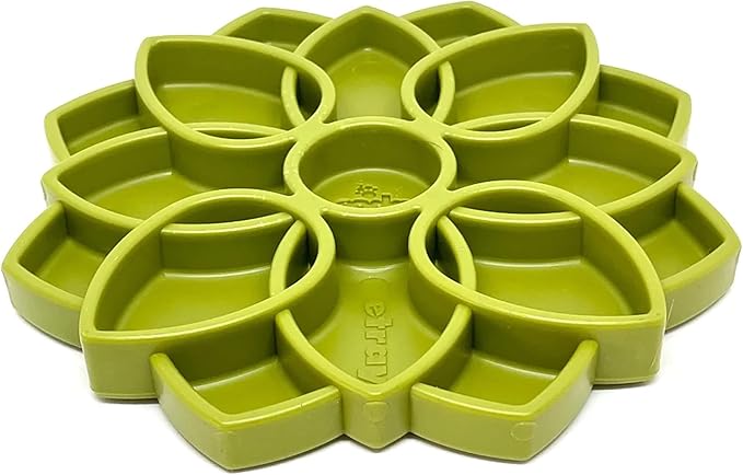 SodaPup Mandala eTray – Durable Slow Feeder Tray Made in USA from Non-Toxic, Pet-Safe, Food Safe Material for Mental Stimulation, Calming, Avoiding Overfeeding, Slow Eating, Healthy Digestion & More