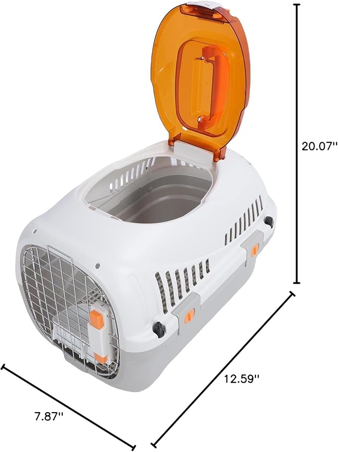 Plastic Pet Dog Carrier Travel Transport Box, Large Space for Carrying Pets, Airline Approved Cat and Dog Travel Box, Backpack Pet