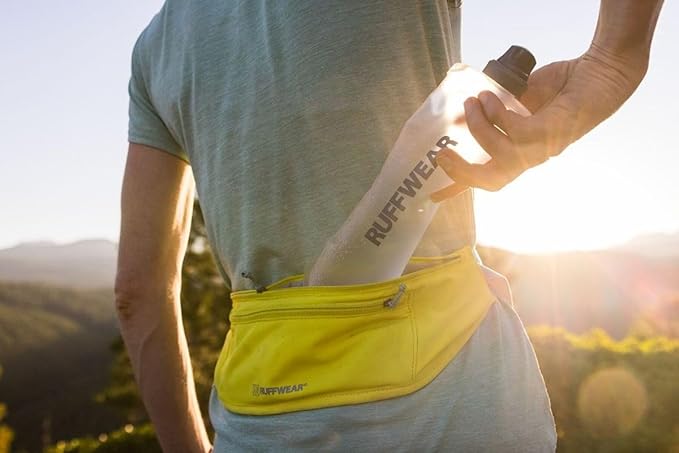 Ruffwear, Trail Runner Belt, Hands Free Adjustable with Pocket, Lichen Green, Large/X-Large