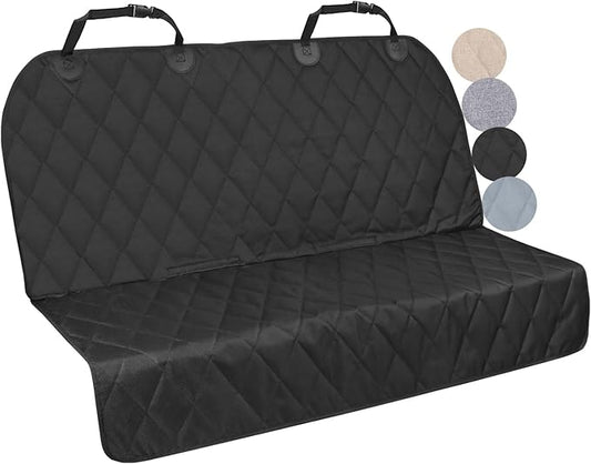 VIVAGLORY Dog Seat Cover Quickcover Seat Protector for Dog, Backseat Cover for Car, Back Rear Backseat Bench Protector, Standard, Black