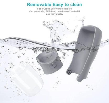 Portable Dog Small Animals Water Bottle for Walking 19 OZ or 12 OZ Pet Water Bottles for Puppy Medium Large Dogs Little Animals Water Dispenser Dog Small Animals Water Bowl