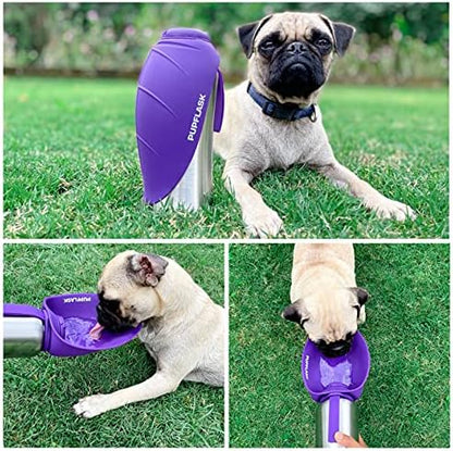 PupFlask Large Dog Water Bottle, Portable Stainless Steel Travel Bowl - Image 6