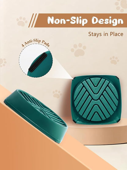 KASBAH Slow Feeder Dog Bowls Large Breed, 5 Cups Capacity for Wet & Dry Food, Puzzle Maze Bowl for Fast Eaters, Non-Slip Base, BPA Free, Helps Prevent Bloat and Aid Digestion