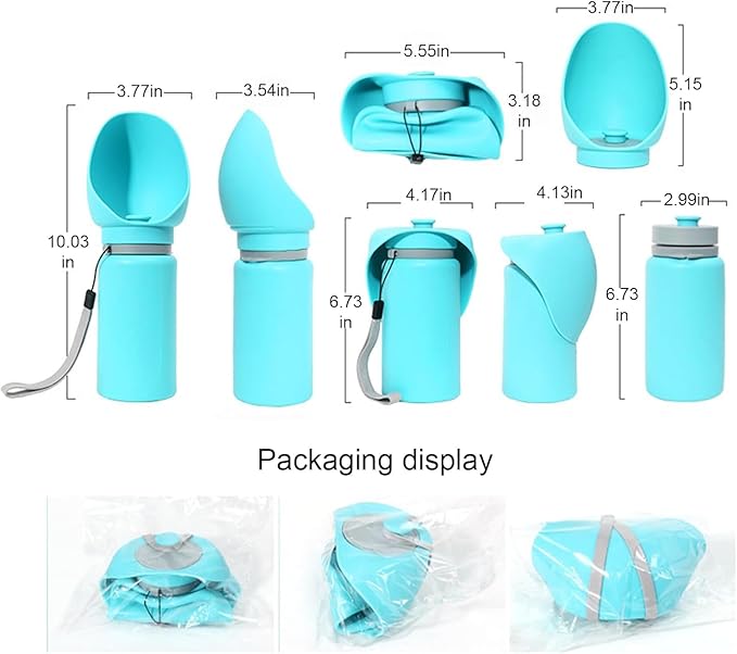 Sippy Cup Portable Foldable Pet Water Bottle – Compact Collapsible Dog & Cat Travel Cup – Food-Grade Silicone & PP, BPA-Free – Leak-Proof for Walking, Travel & Outdoor Use - Sun Yellow
