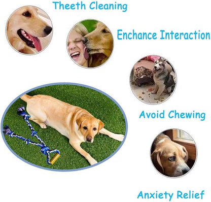Large Dog Rope Toys for Aggressive Chewers Pitbull Tug of War Interactive Heavy Duty Outdoor Medium Large Breed XL Dog Chew Rope Strong Durable Dog Tug Toys Tough Pull Rope with Handle