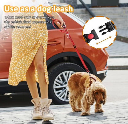 Laqibak Removable Dog Seat Belt Harness for Car, 3 in 2 Pet Seatbelt Leash - Image 4