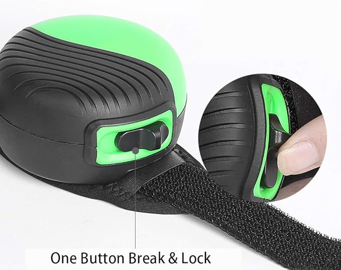 Retractable Hands Free Dog Leash, 360° Tangle-Free Heavy Duty Wrist Dog Walking Leash with 8.2 ft strong Cord and Reflective Nylon Tape, One Button Brake, Pause, Lock for Small Dog or Cat up to 55 lbs