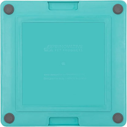 LickiMat Tuff, Heavy-Duty Playdate, Dog Slow Feeder Lick Mat, Boredom Anxiety Reducer; Perfect for Food, Treats, Yogurt, or Peanut Butter, Fun Alternative to a Slow Feed Dog Bowl, Turquoise