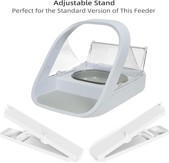 Adjustable Stand for Automatic Microchip Cat Pet Feeder, 0-20° Adjustable Angle, Reduces Joint Fatigue and Promotes Better Digestion for Pets, Easy to Install